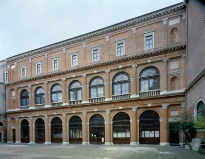 Verbleibender Flügel eines Klosters, jetzt die Akademie der Schönen Künste, erbaut 1552 von Andrea Palladio